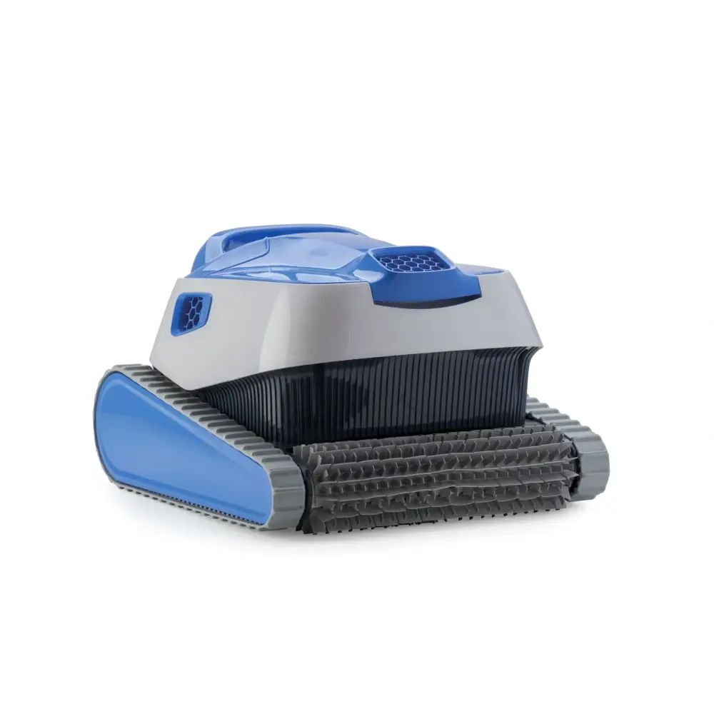 Poolrobot Midi Vac blå och grå robotisk poolrengörare med gummidrev